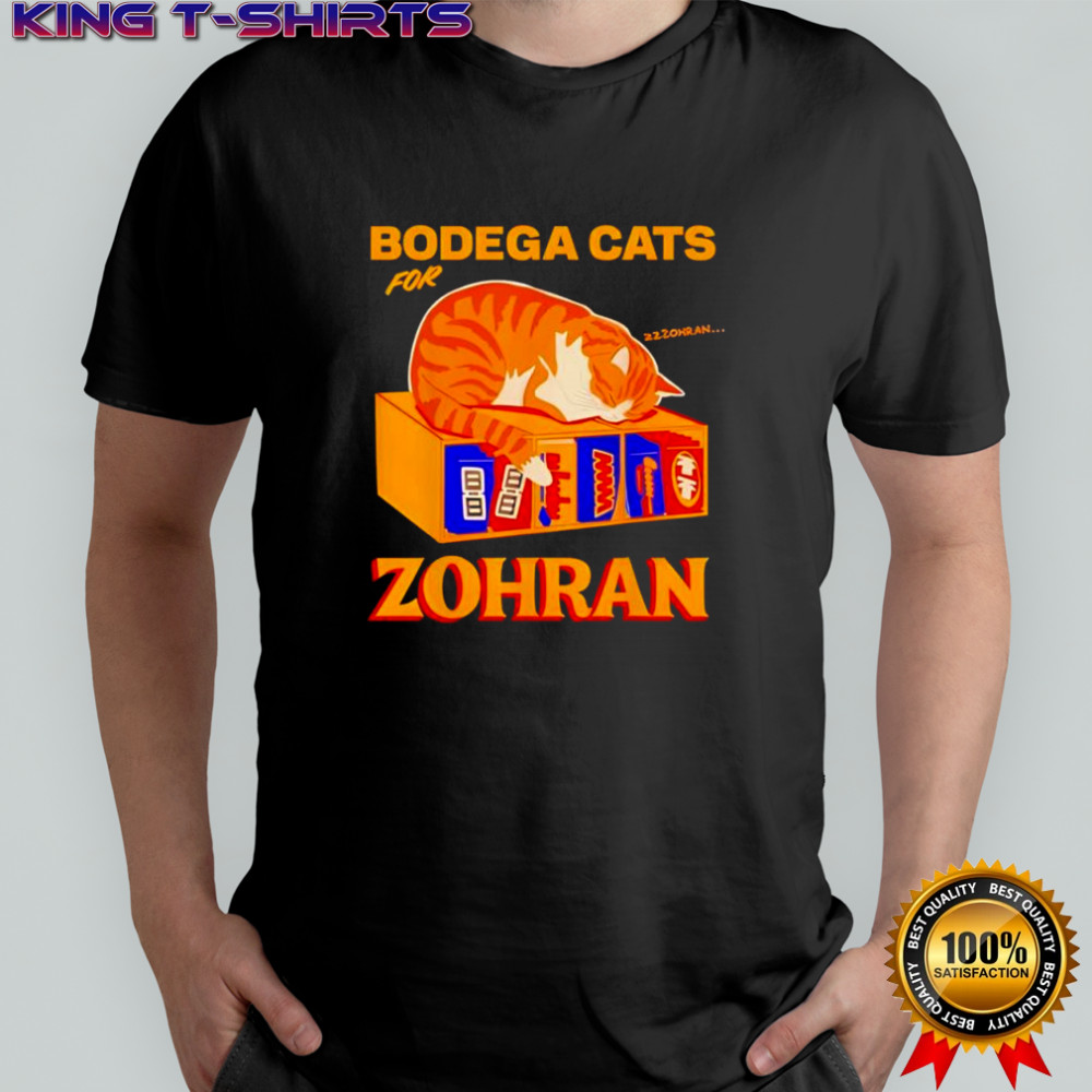 Bodega Cats for Zohran Mamdani Funny Democrat shirt