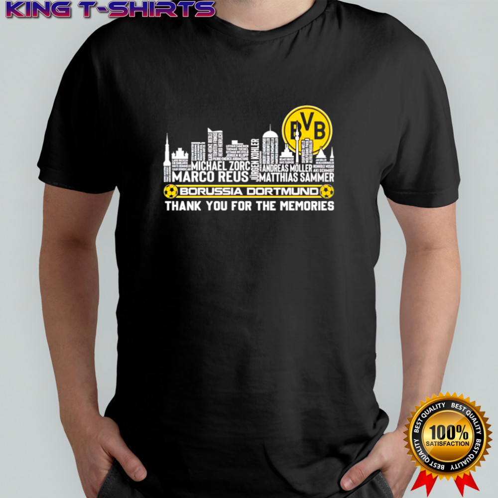 Borussia Dortmund thank you for the memories skyline name shirt
