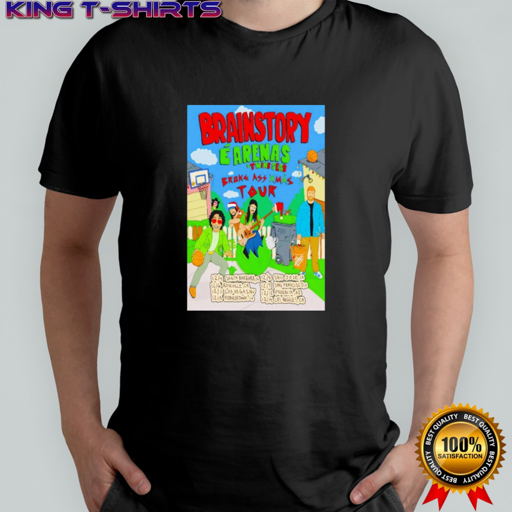 Brainstory Broke Ass Xmas 2025 Tour shirt
