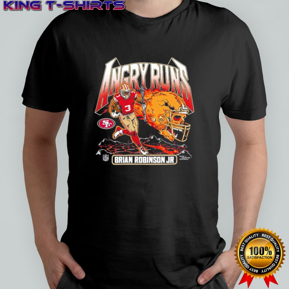 Brian Robinson Jr. Angry Runs San Francisco 49ers NFL Player T-shirt