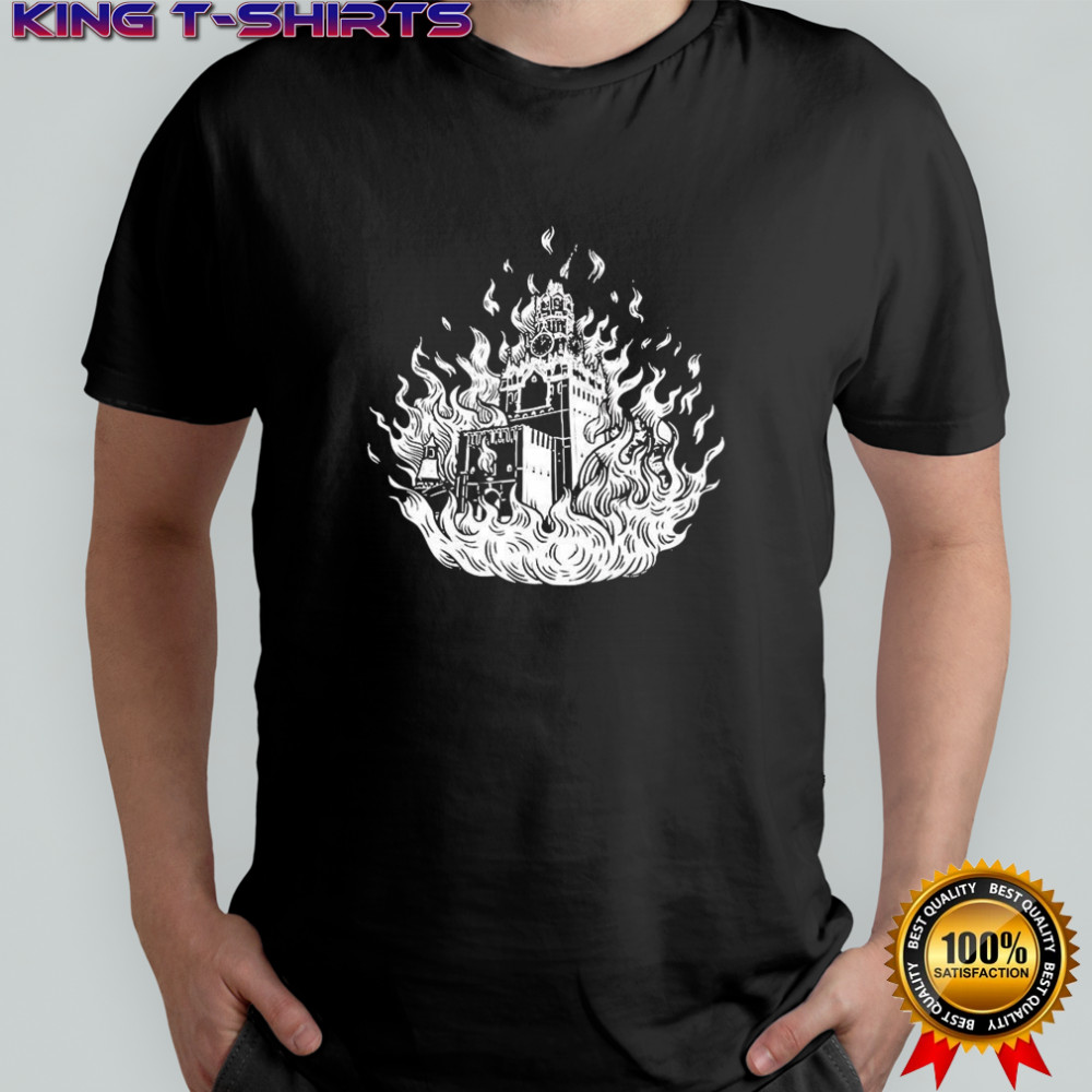 Burning Kremlin sketch shirt