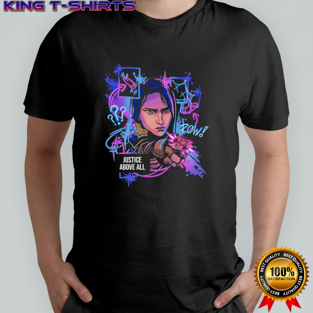Caitlyn Kiramman Justice Above All graphic shirt