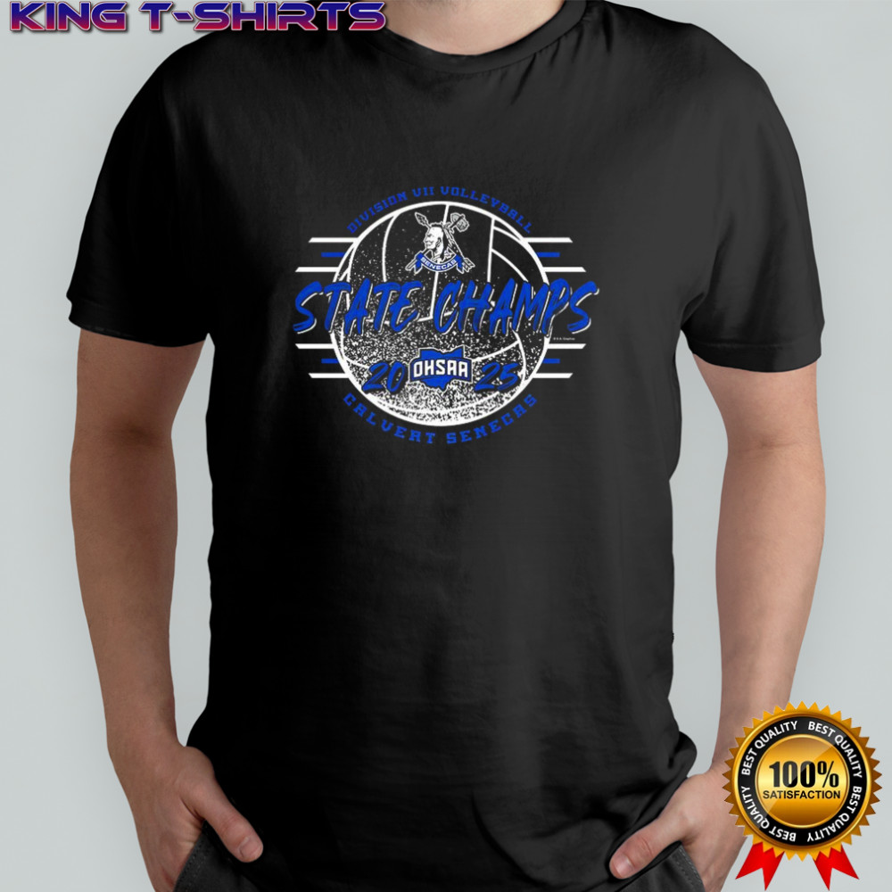 Calvert Senecas 2025 OHSAA Volleyball Division 7 State Champions shirt