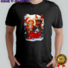 Cat Christmas Light Santa Xmas Decorations Meowy shirt
