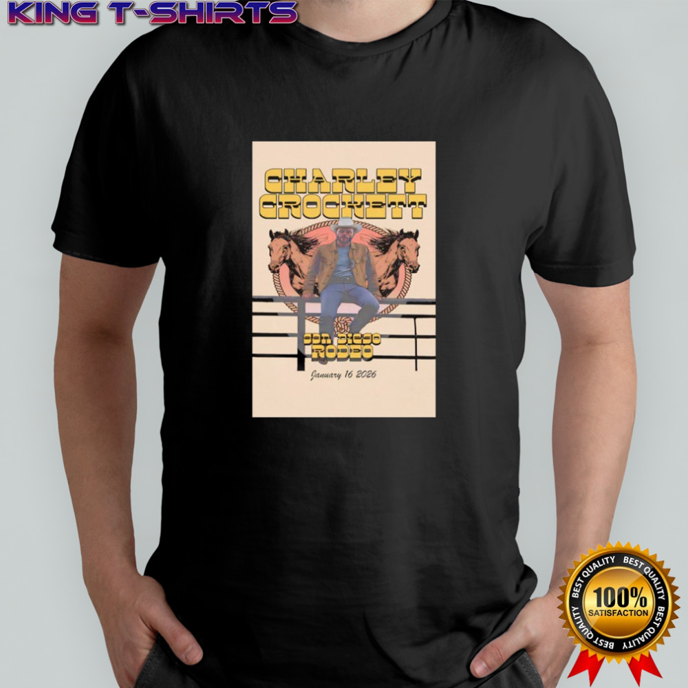 Charley Crockett In San Diego CA On Jan 16th 2026 poster shirt