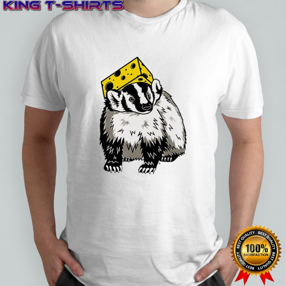 Cheesehead badger cartoon shirt