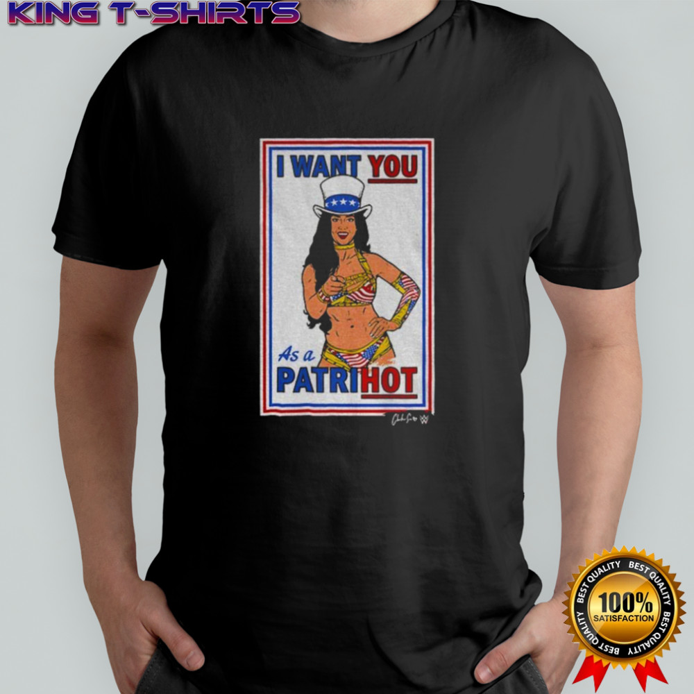 Chelsea Green WWE Patrihot I want you as a Patrihot America shirt