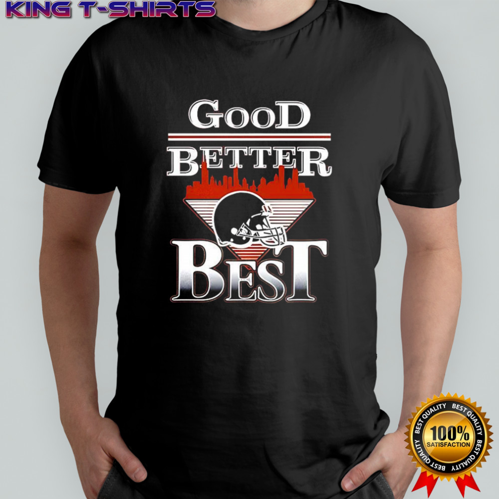 Chicago Bears football good better best helmet city skyline shirt