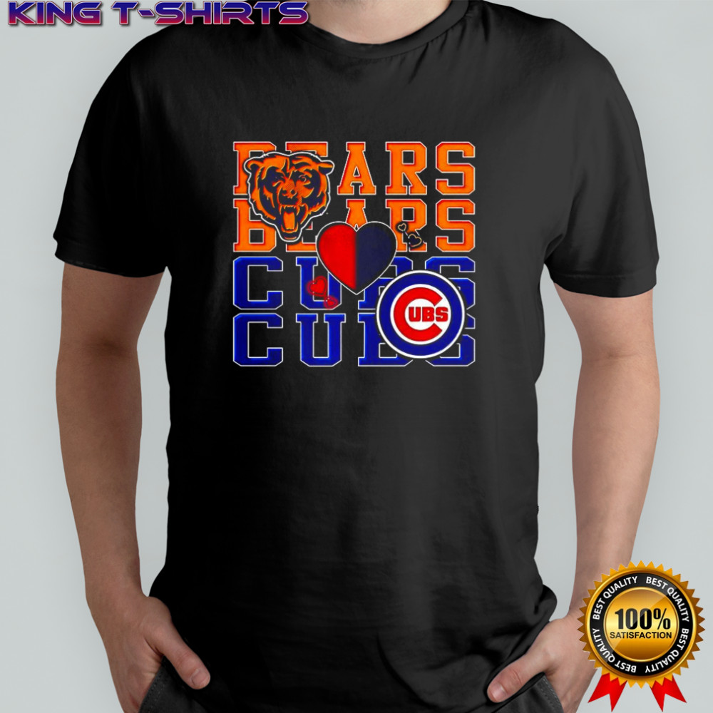 Chicago Bears NFL and Chicago Cubs MLB sport lover shirt