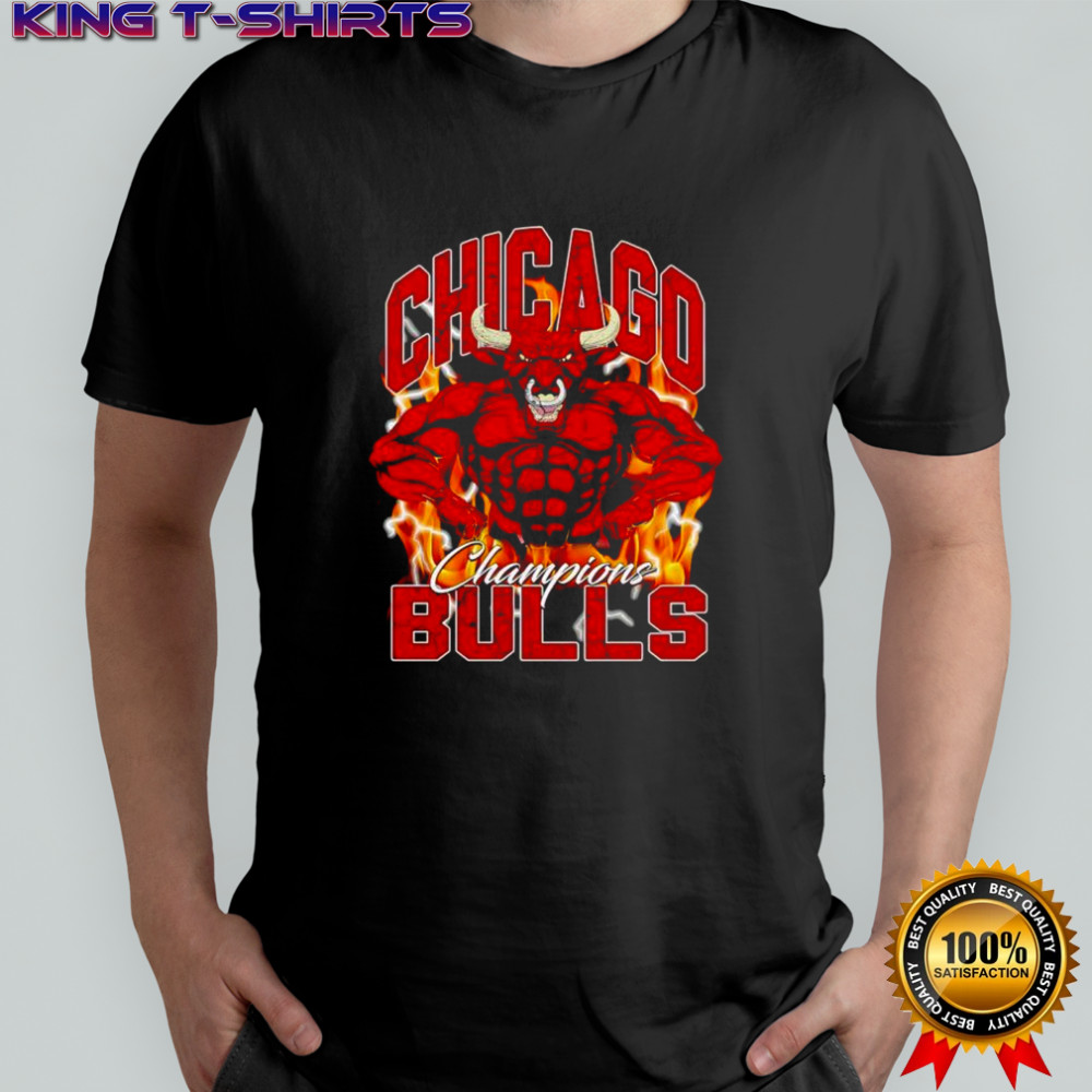 Chicago Bulls mascot Chicago Champions Bulls shirt