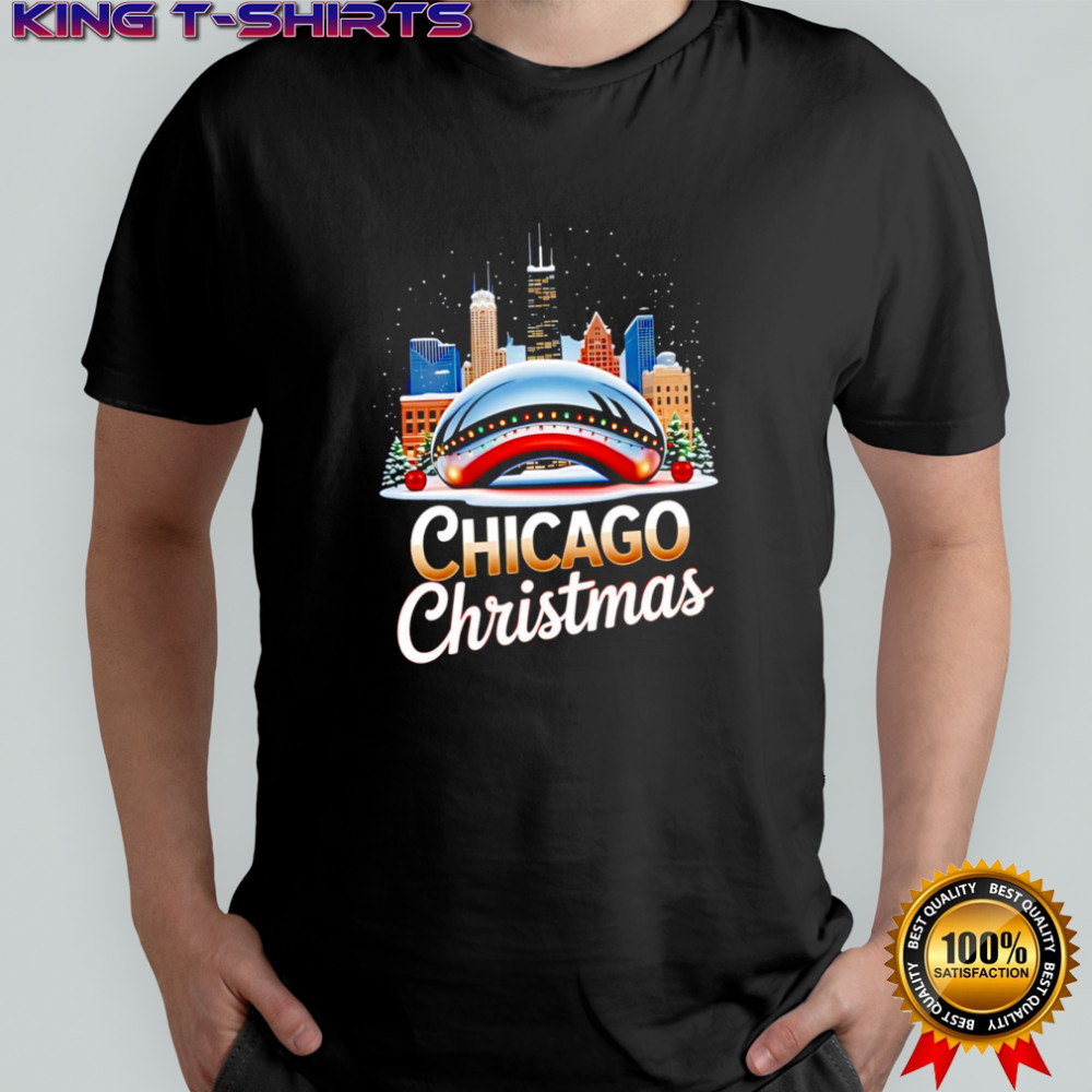 Chicago Christmas Cloud Gate The Bean city 2025 shirt