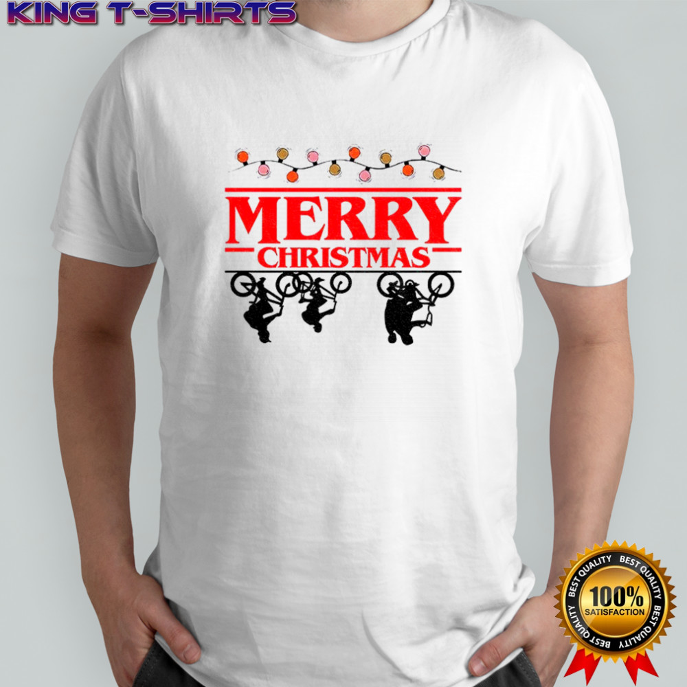 Christmas Bicycles Light bulbs Merry Christmas 2025 shirt