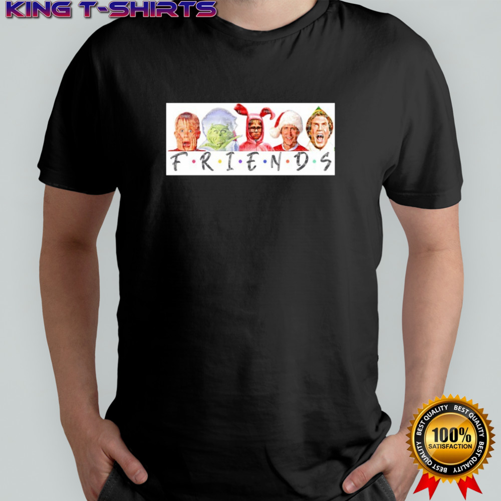 Christmas Friends Characters movie shirt