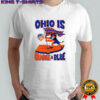 Cincinnati FC Ohio is Orange and Blue flag mascot shirt