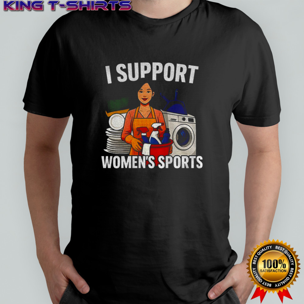 Cleaner I support women’s sports cartoon shirt