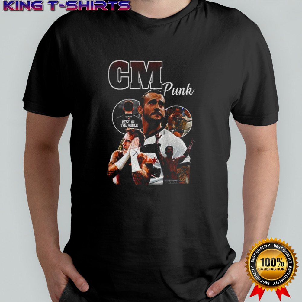 CM Punk 90s Vintage Bootleg WWE graphic shirt