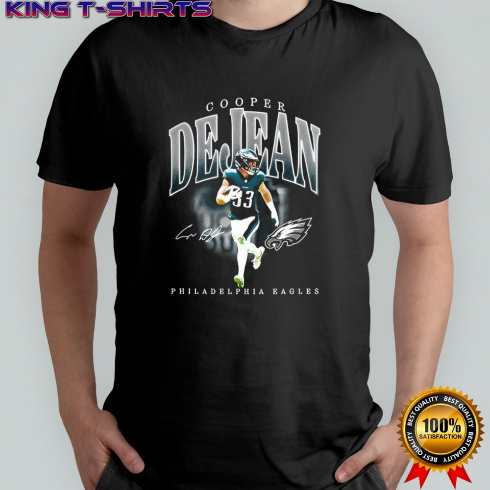 Cooper DeJean Philadelphia Eagles football name signature shirt