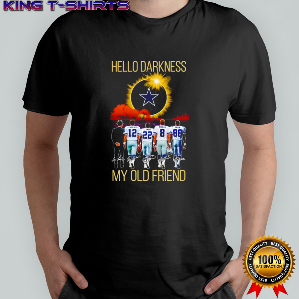 Dallas Cowboys Hello Darkness my old friend signatures shirt