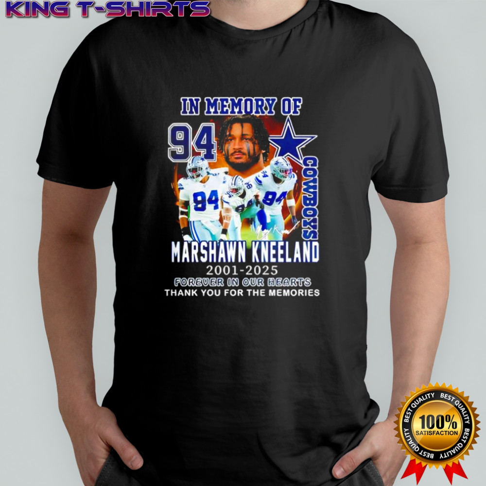 Dallas Cowboys In Memory Of Marshawn Kneeland Memories 2025 shirt
