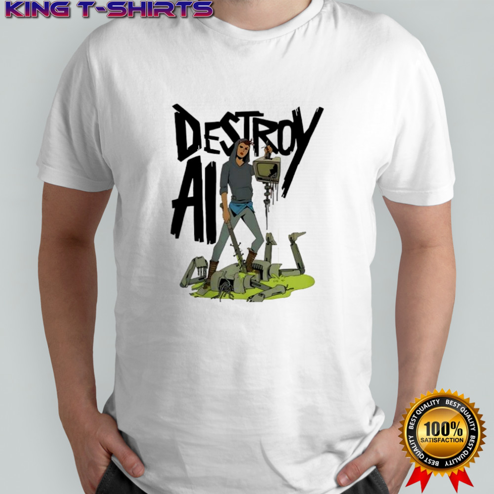 Destroy All AI robot shirt