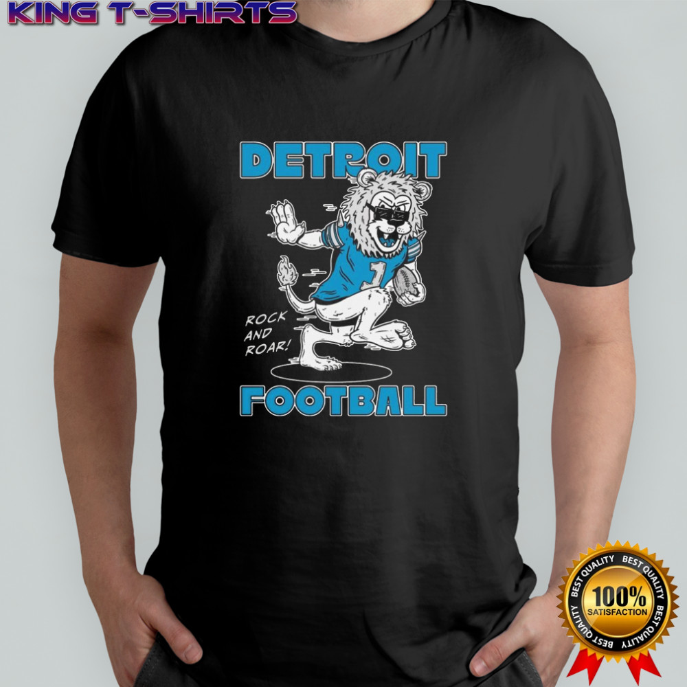 Detroit Lions Football Rock And Roar Mascot 2025 Shirt