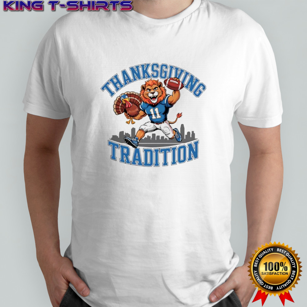 Detroit Lions Thanksgiving Game Day Tradition logo shirt