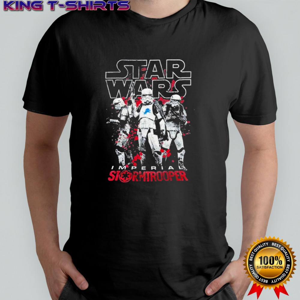 Detroit Lions X Star Wars Imperial Stormtrooper 2025 NFL T-shirt