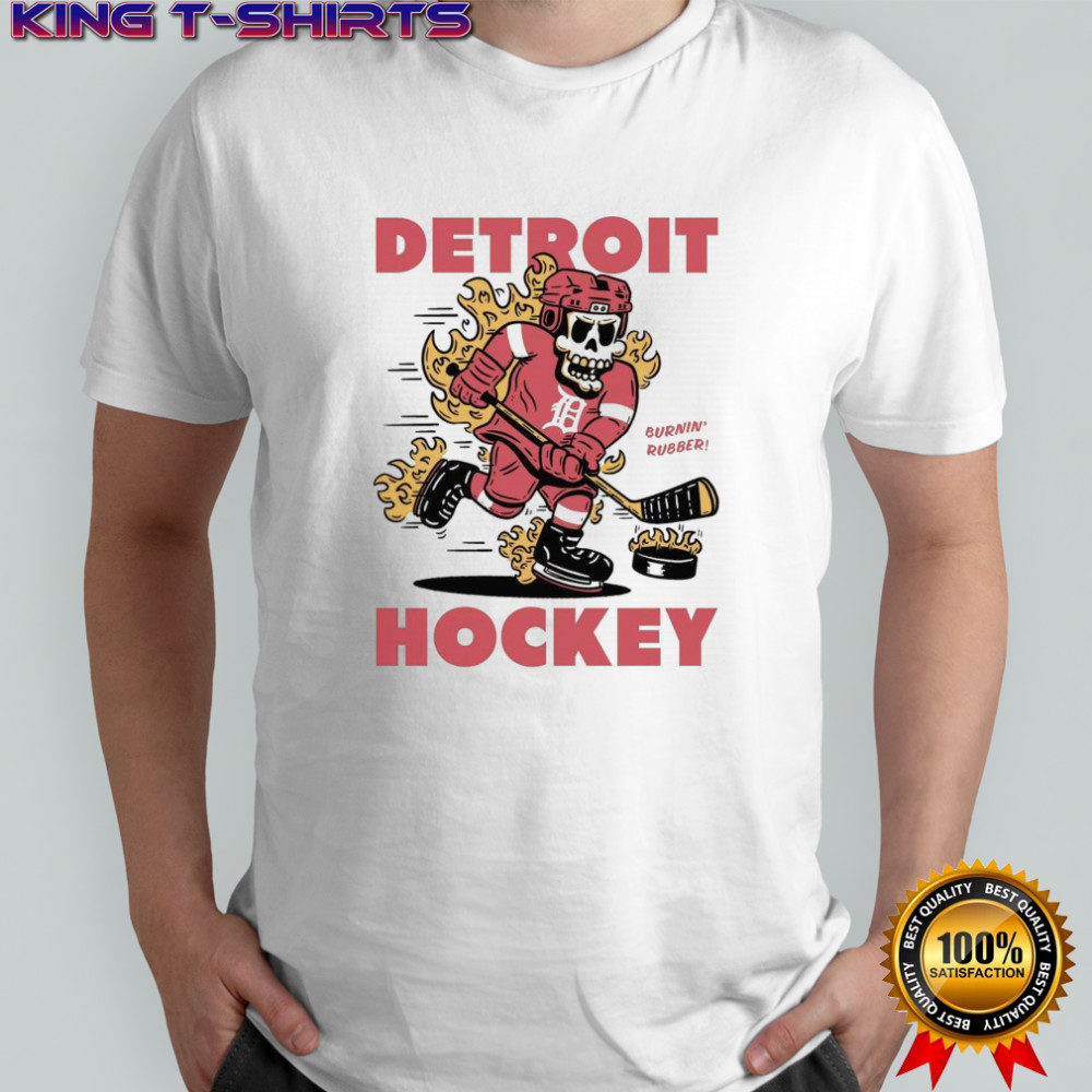 Detroit Red Wings Hockey Burnin’ Rubber Mascot 2025 Shirt