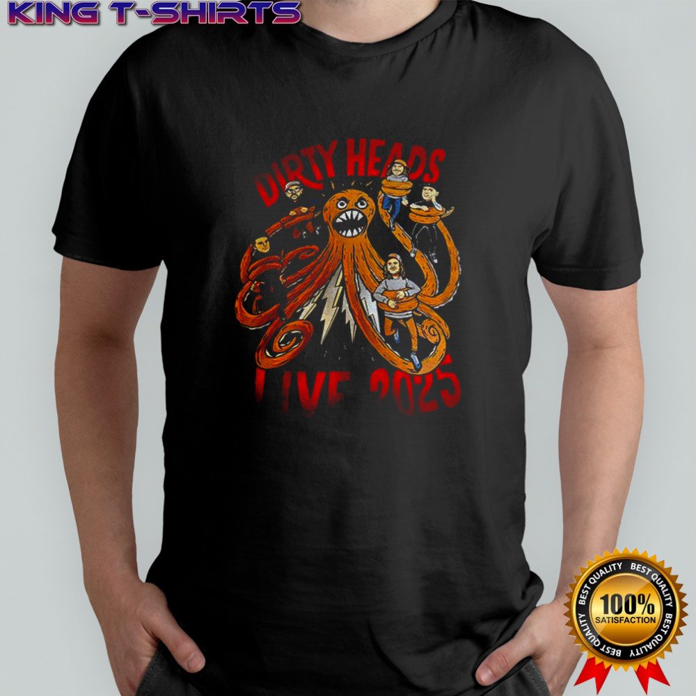Dirty Heads Live 2025 cartoon shirt
