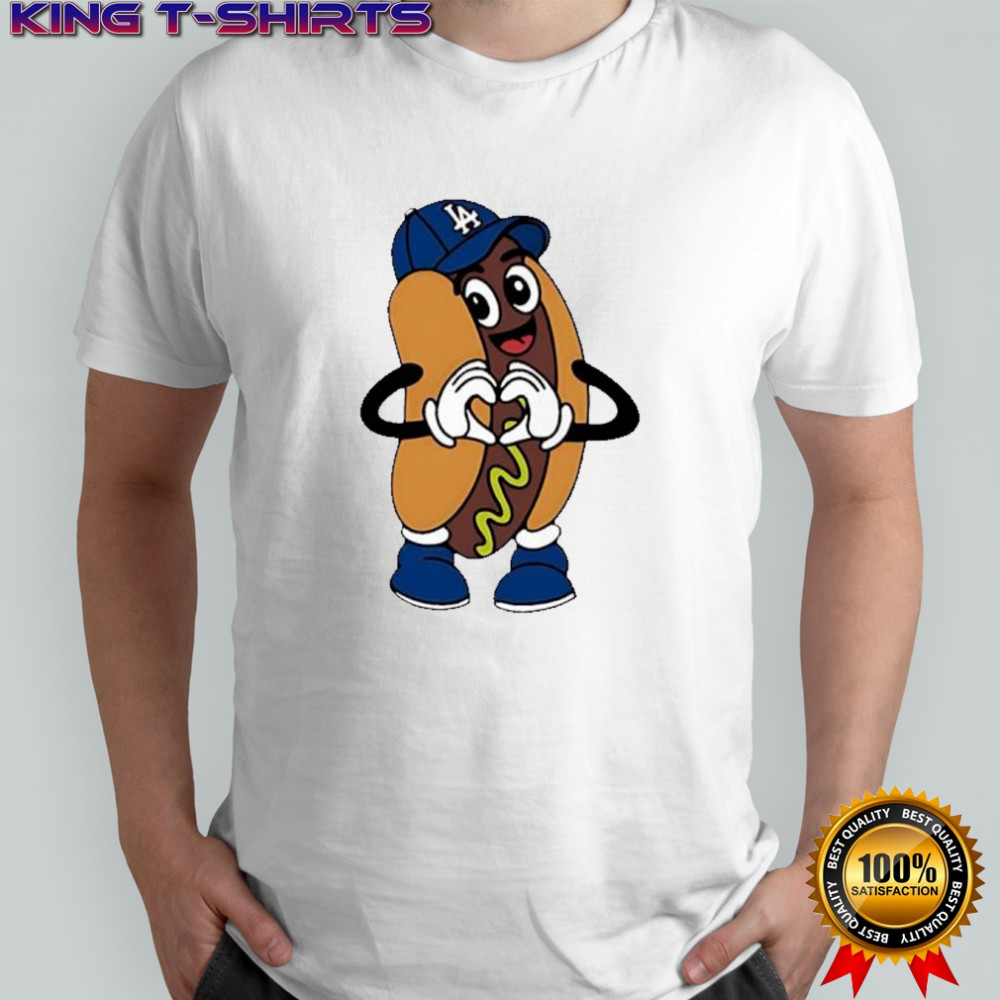 Dodger Dog hot dog the Los Angeles Dodgers shirt