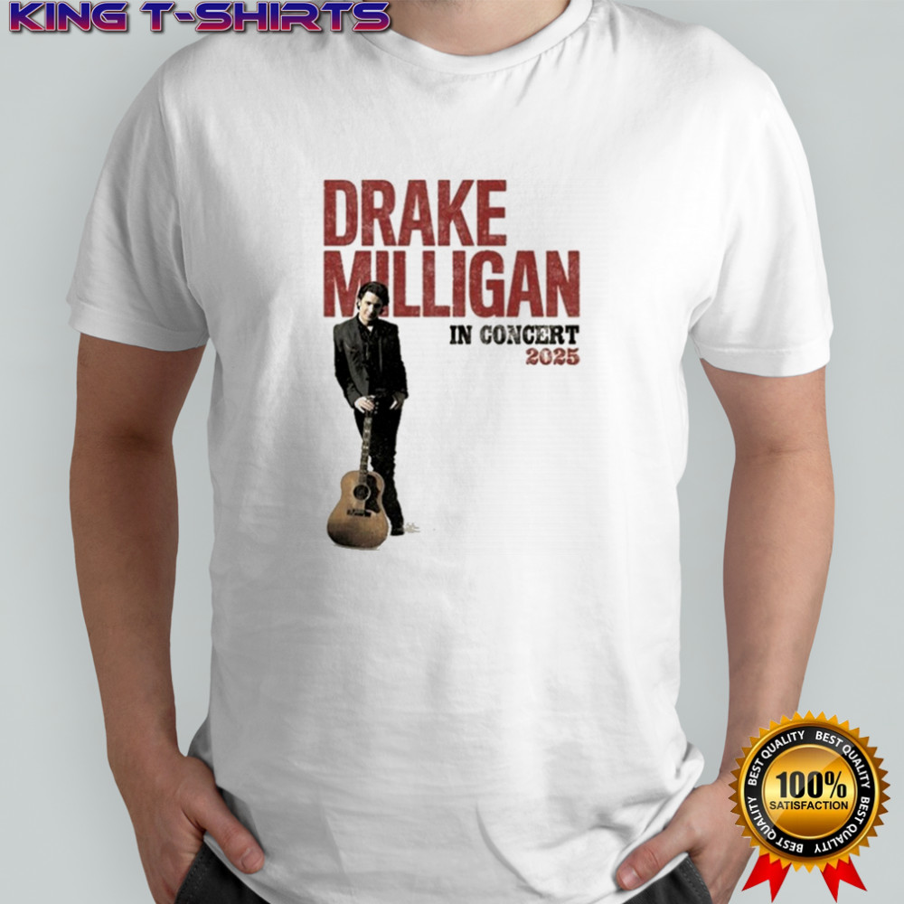 Drake Milligan In Concert 2025 Guitar T-shirt