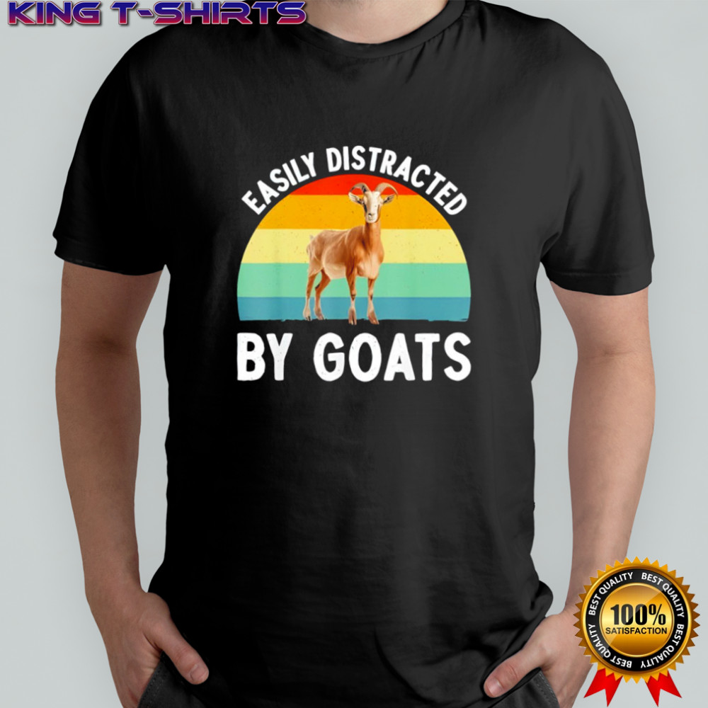 Easily distracted by Goats vintage shirt