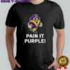 East Carolina Pirates paint in purple mascot shirt