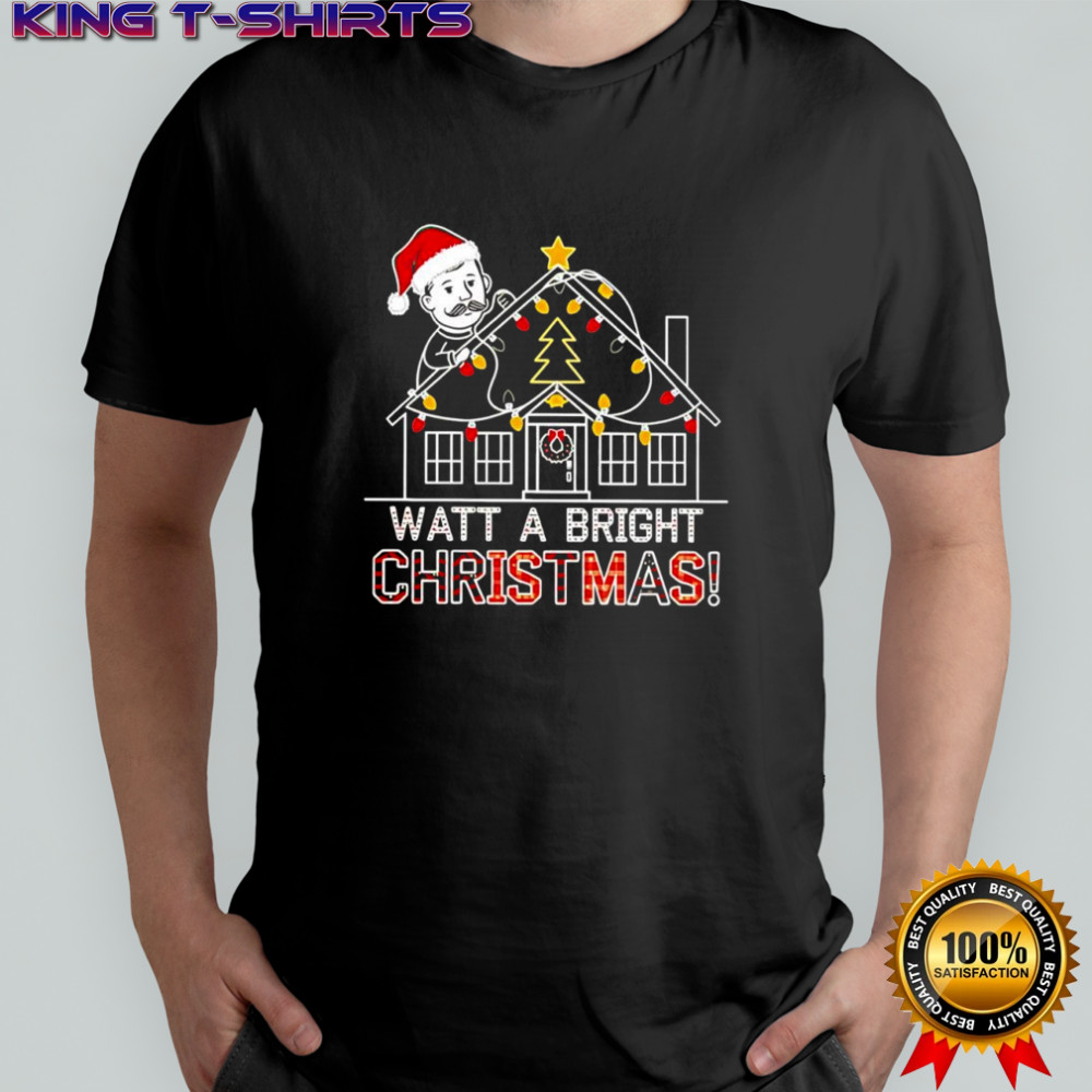 Electrician watt a bright christmas lights graphic shirt