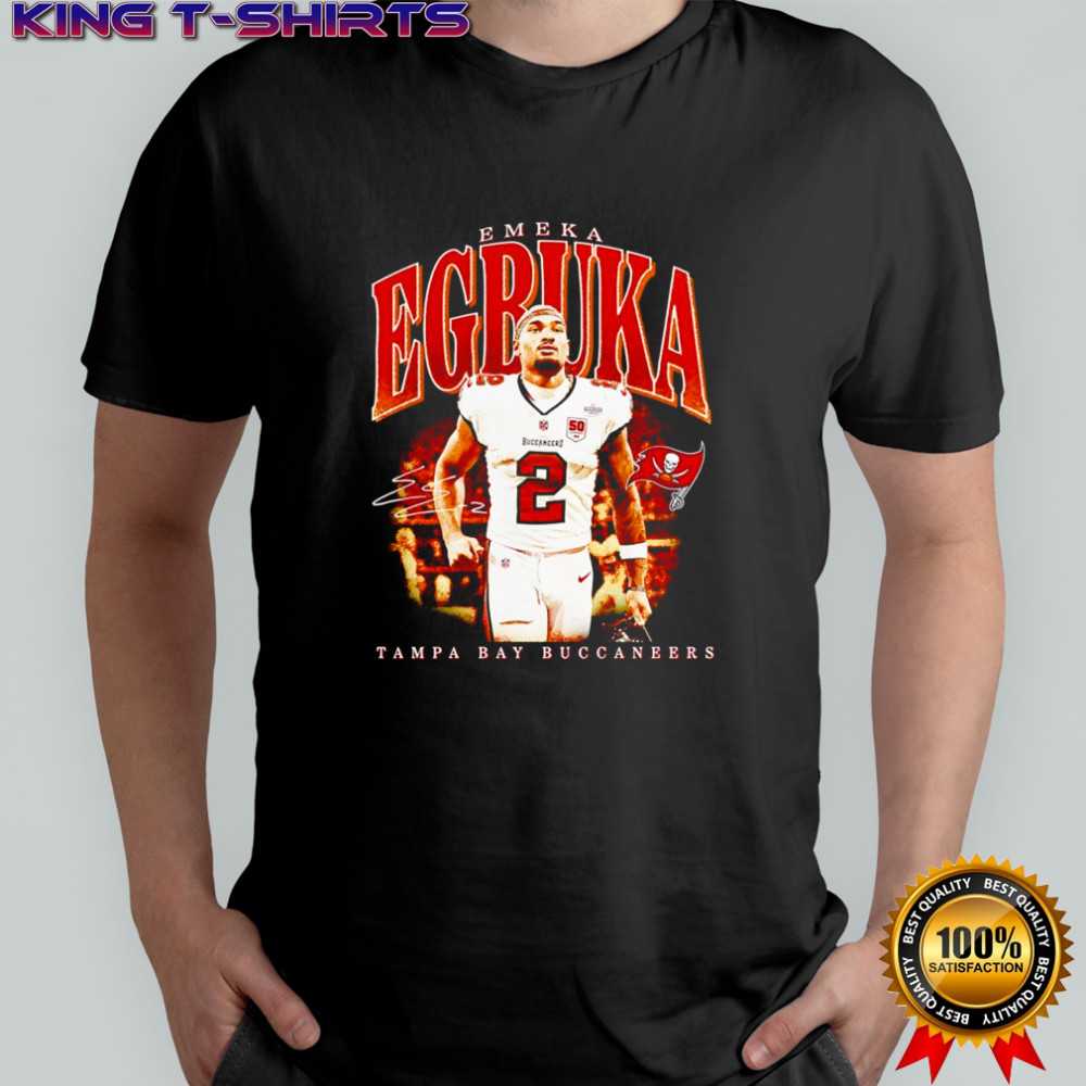 Emeka Egbuka Tampa Bay Buccaneers football signature shirt