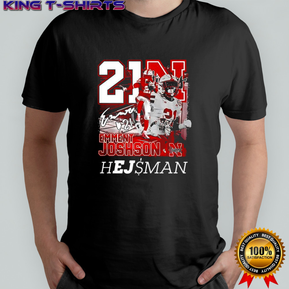 Emmett Johnson Nebraska Cornhuskers football Heisman shirt