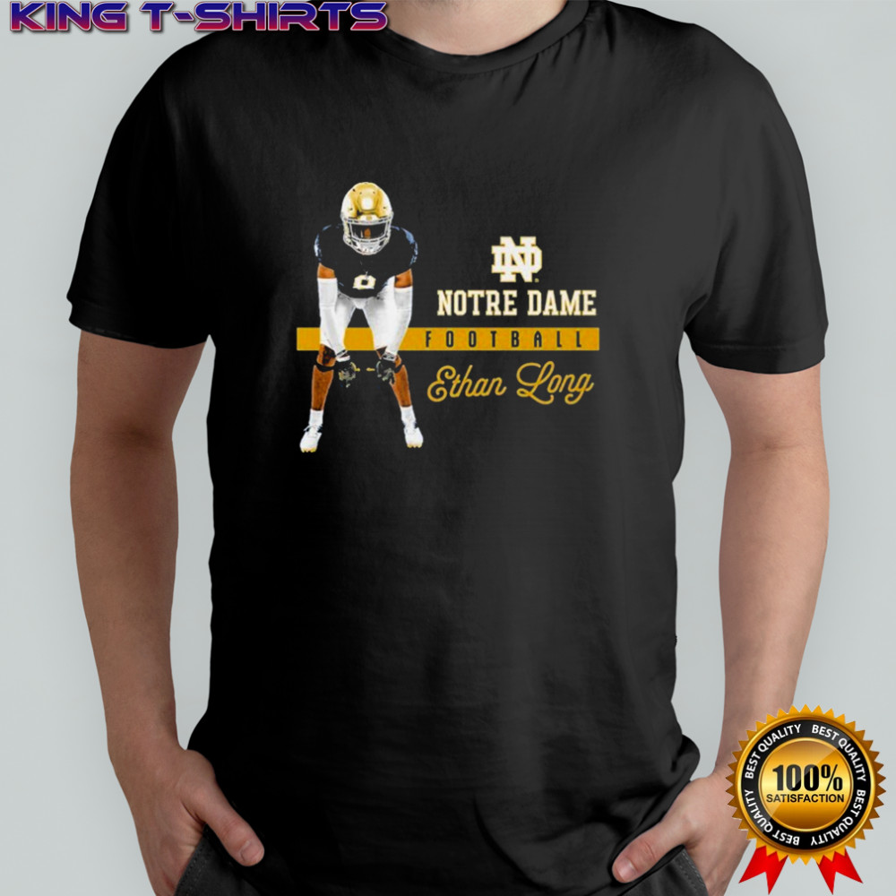 Ethan Long Notre Dame Fighting Irish Cartoon T-shirt