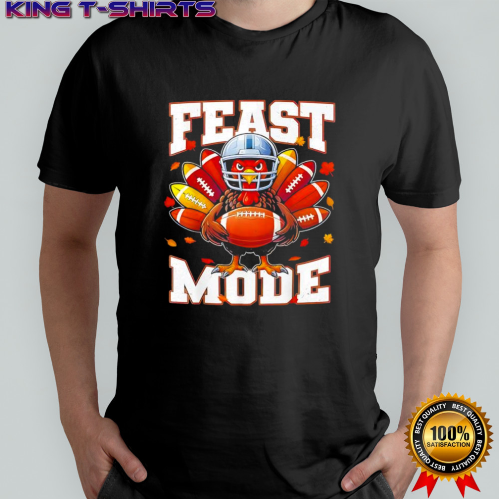 Feast Mode Turkey Vintage Fall Football Thanksgiving shirt