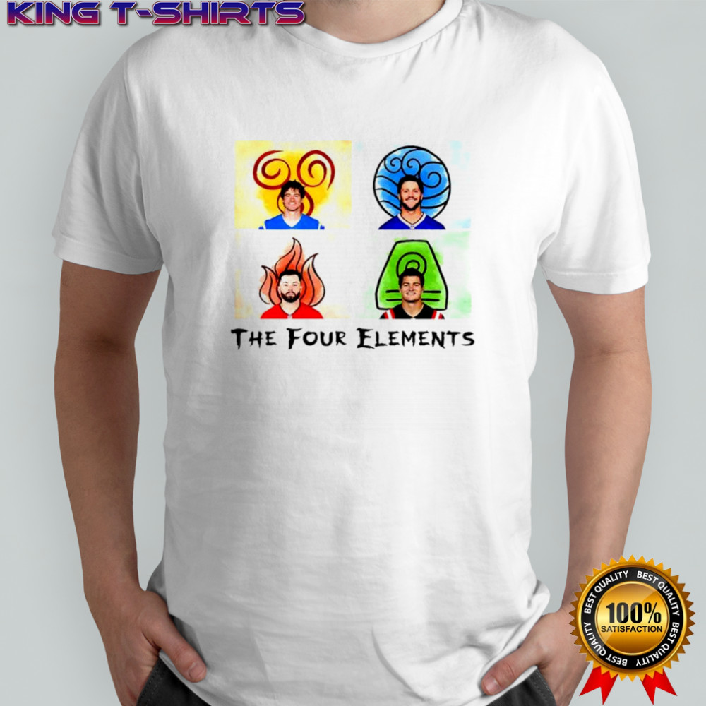 Four Quarterbacks Elements New England Patriots shirt