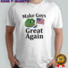 Frog make goys great again USA flag shirt