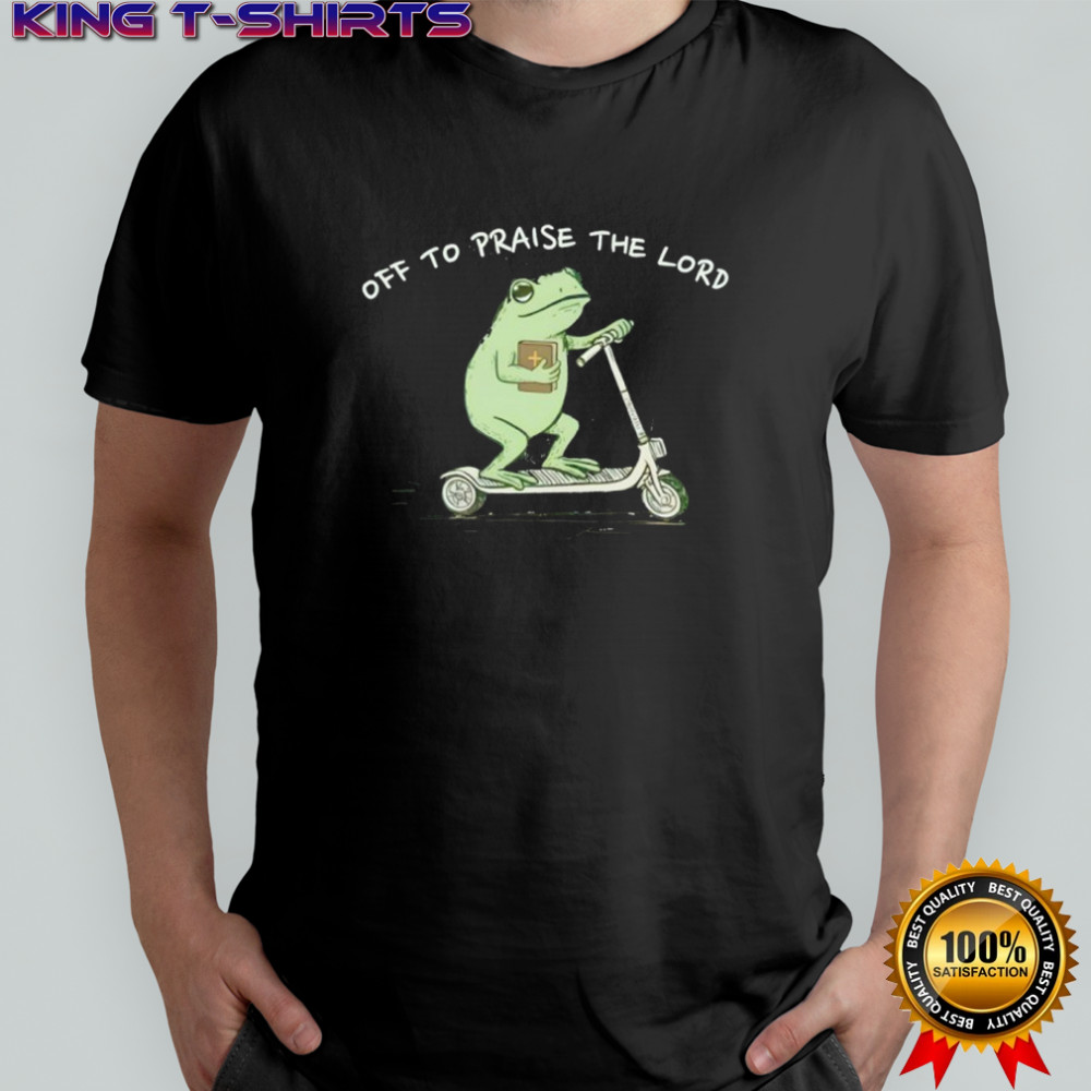 Frog Off To Praise The Lord Christian shirt