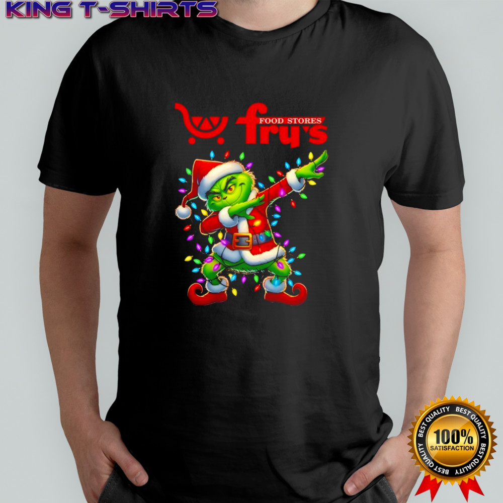 Fry’s Food x Grinch Lights Dabbing Christmas shirt