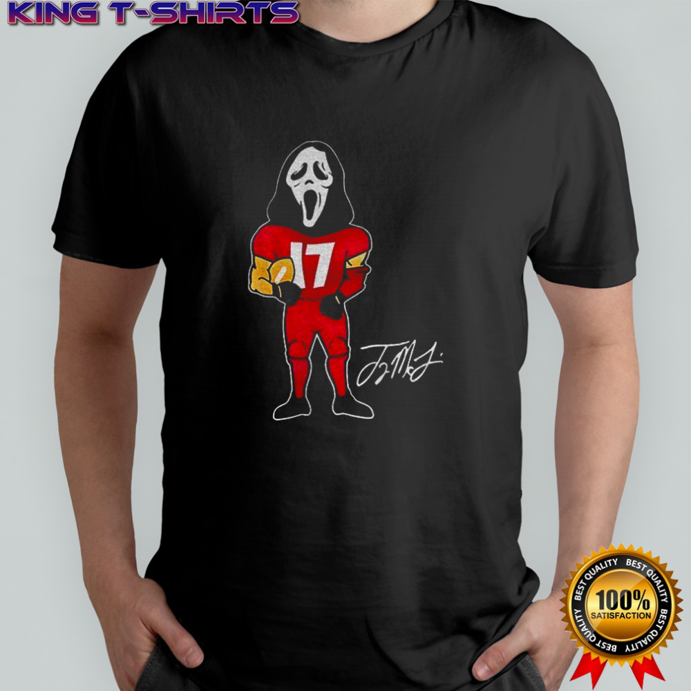 Ghostface x Terry McLaurin 17 Washington Commanders NFL Football signature shirt