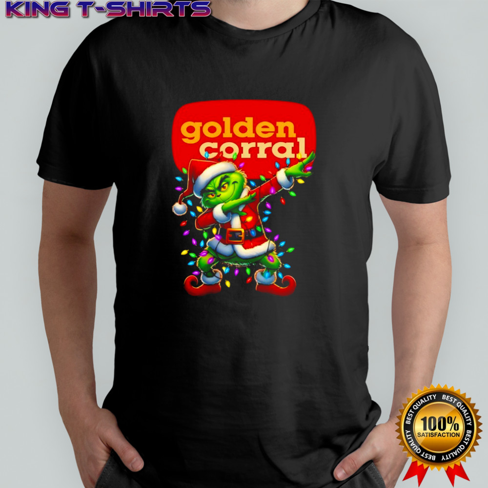 Golden Corral x Grinch Lights Dabbing Christmas shirt