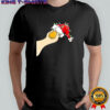 Goose wearing Christmat hat light funny shirt