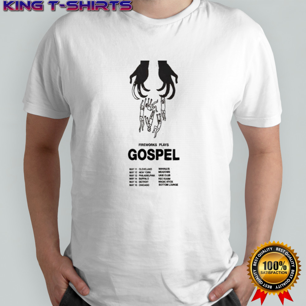 Gospel Fireworks Play 2026 Tour Hands T-shirt