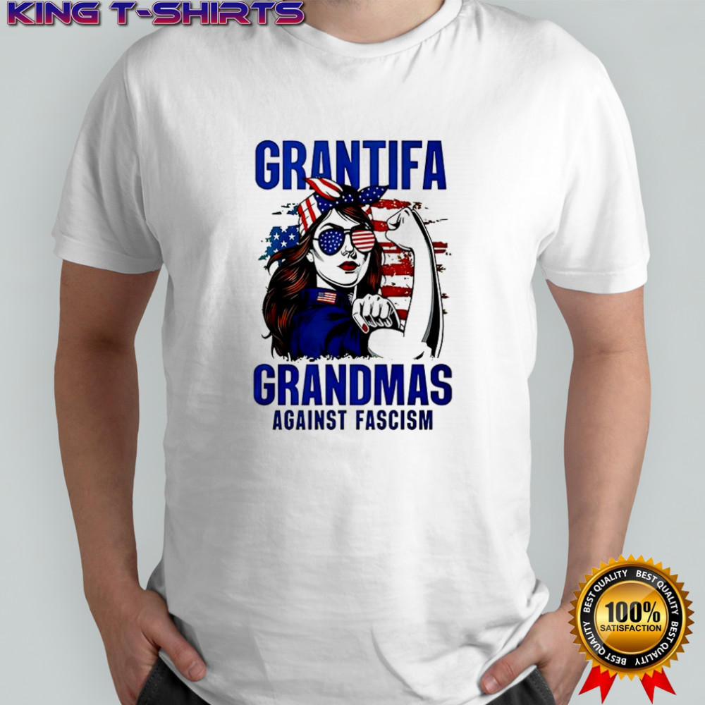 Grantifa grandmas against fascism Woman stronger shirt