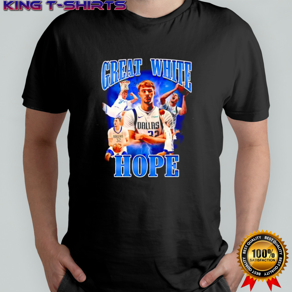 Great White Hope Cooper Flagg Dallas Mavericks player graphic shirt