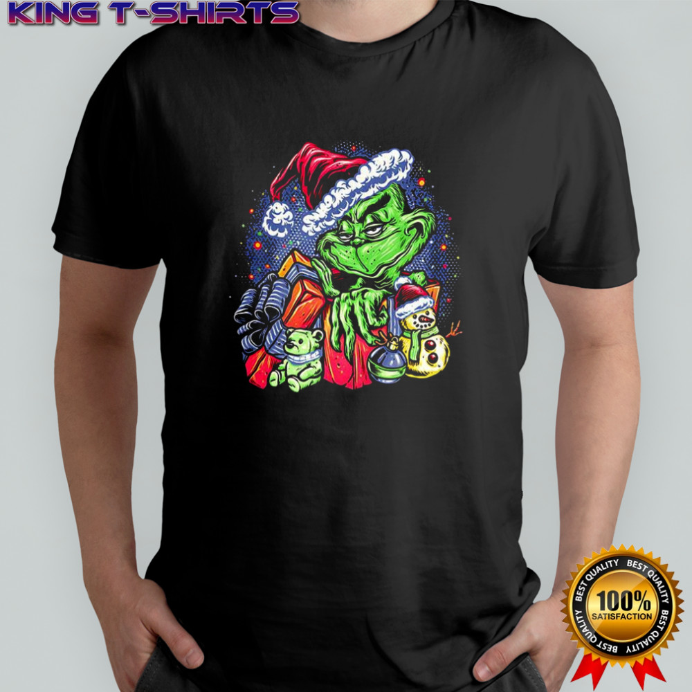 Grinch A grumpy present Christmas shirt