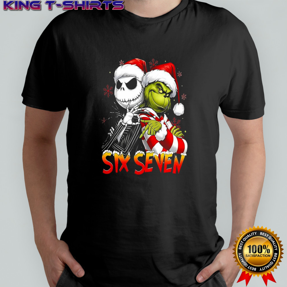Grinch and Jack Skellington 67 meme Christmas shirt